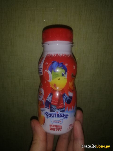 Йогурт питьевой Danone "Растишка" персик-абрикос 1,5%