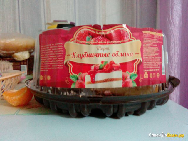 Торт "Клубничные облака" Татьянин двор