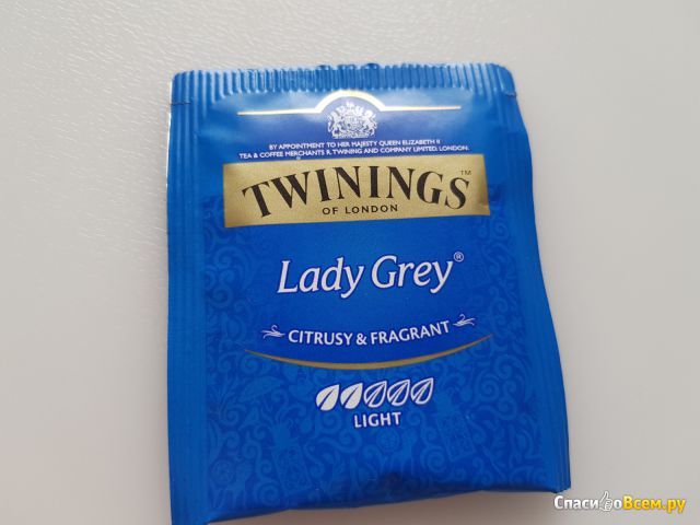Чай черный Twinings Lady Grey в пакетиках