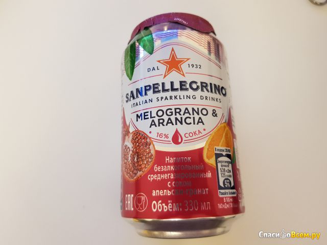 Напиток сокосодержащий Sanpellegrino Апельсин-гранат