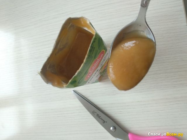 Детское пюре "Сады придонья" яблоко-абрикос с сахаром