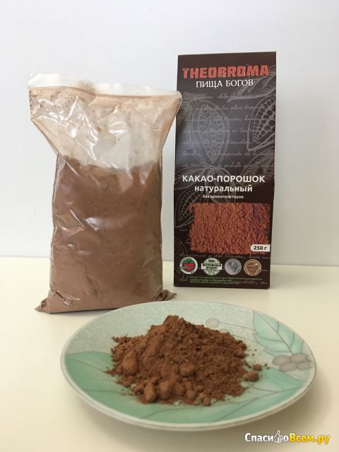 Какао-порошок натуральный Theobroma Пища Богов