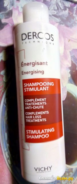 Тонизирующий шампунь с аминексилом Vichy Dercos Energising Shampoo