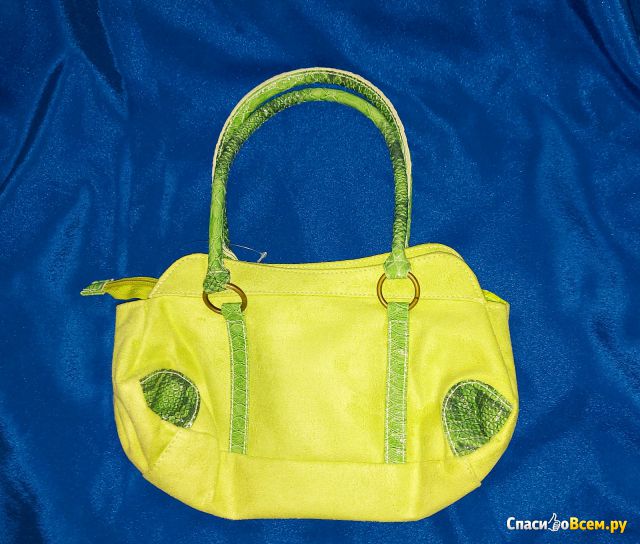 Женская сумка ТМ Episode Baya Luna зеленая из искусственной замши со вставками Арт.: 34282.101