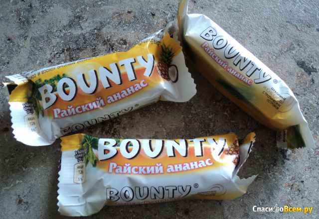Конфеты Bounty "Райский ананас"