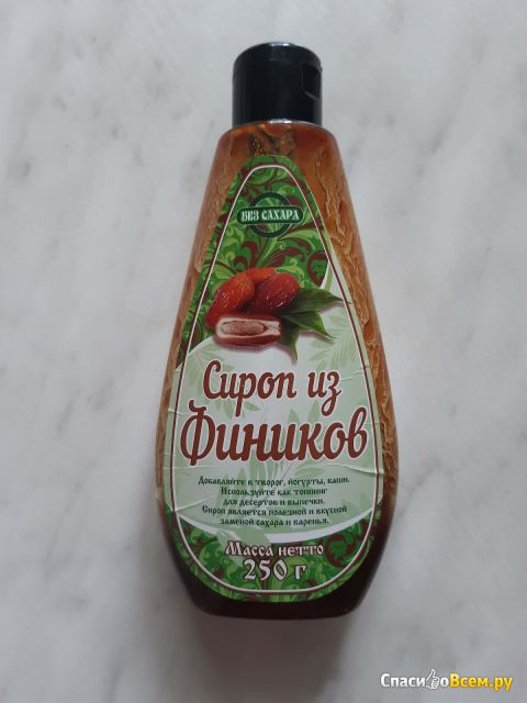 Сироп из фиников без сахара «Русские традиции»