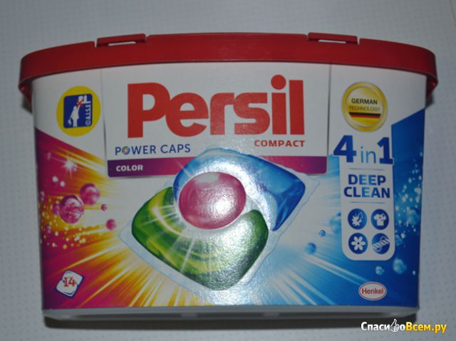 Капсулы для стирки Persil Power Caps Color 4 в 1