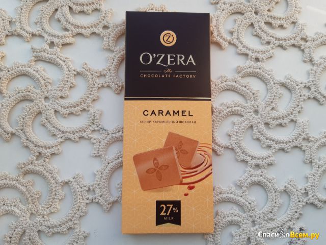 Шоколад белый карамельный O`Zera Caramel