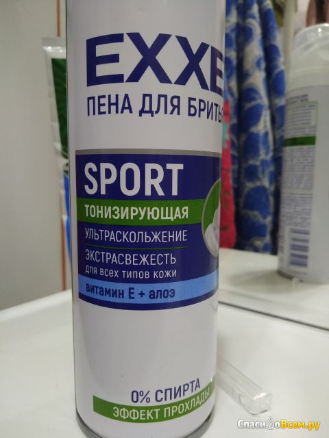 Пена для бритья Exxe "Sport" тонизирующая