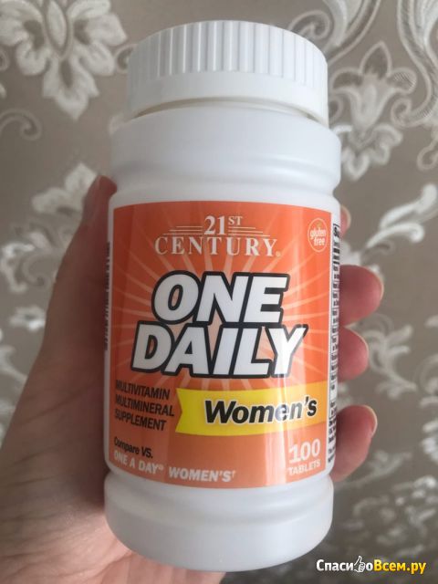 Мультивитаминная и мультиминеральная добавка для женщин One Daily 21 st Century