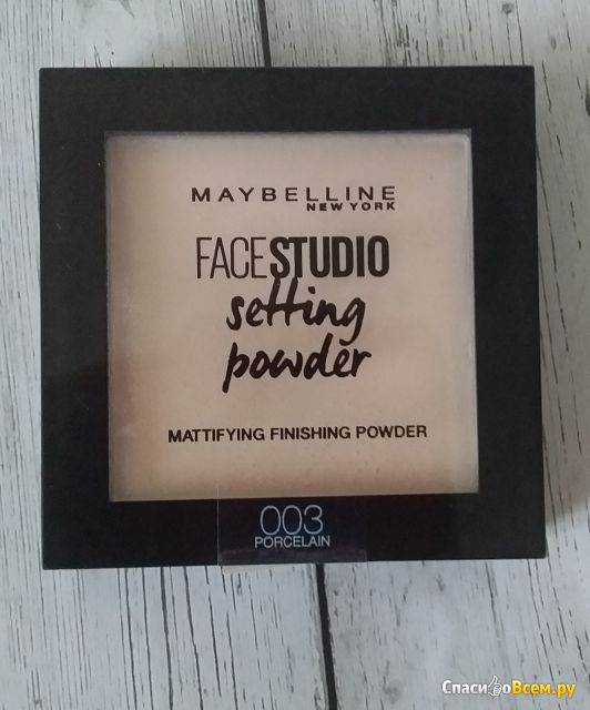 Пудра Maybelline Face Studio Setting powder матирующая фиксирующая тон 003 Proclean