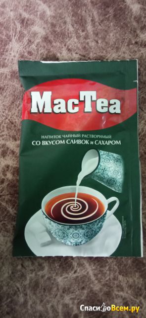 Напиток чайный растворимый MacTea со вкусом сливок и сахаром