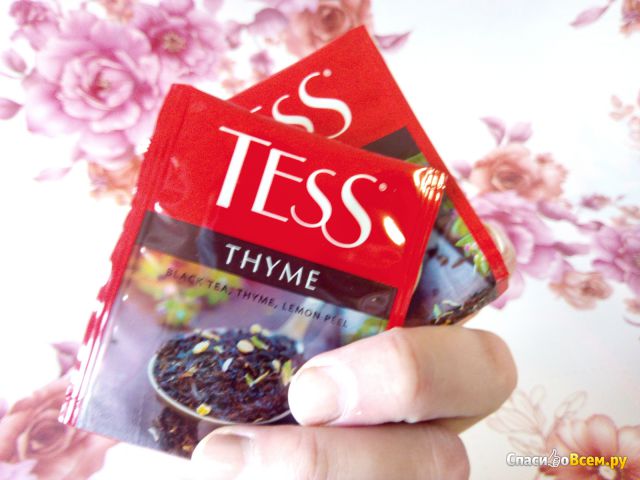 Черный чай Tess Thyme с чабрецом и цедрой лимона