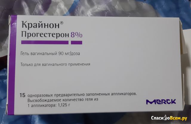 Гель вагинальный "Крайнон" прогестерон