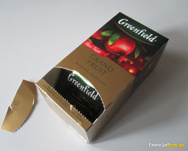 Чай чёрный байховый Greenfield Grand Fruit в пакетиках