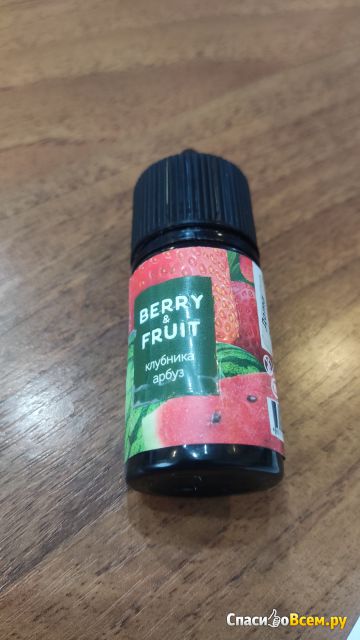 Безникотиновая жидкость для вейпа Berry & Fruit Клубника Арбуз