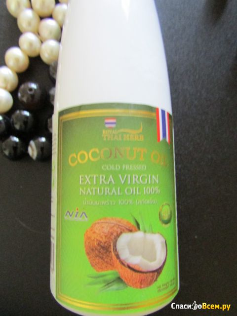 Масло кокосовое Royal Thai Herb Coconut Oil 100% Extra Virgin
