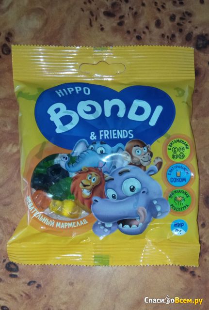 Жевательный мармелад Hippo Bondi & Friends