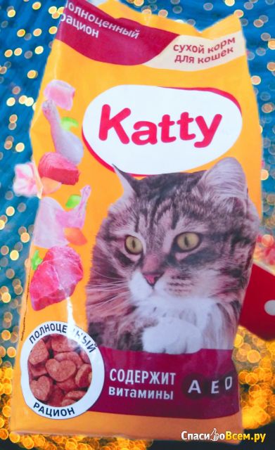 Сухой корм для кошек Katty Полноценный рацион