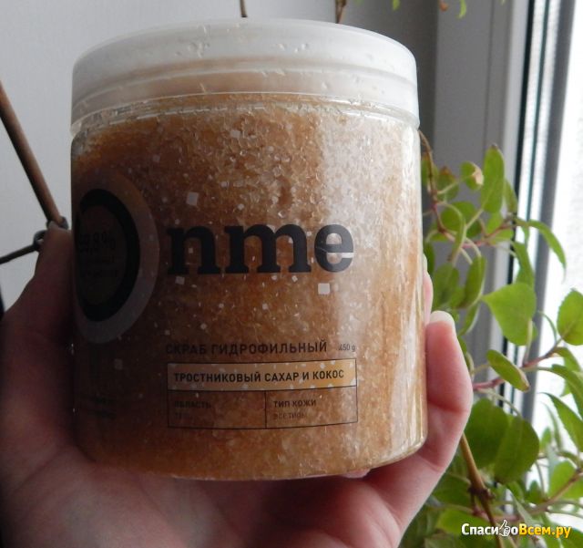 Гидрофильный скраб для тела "Onme" Тростниковый сахар и кокос