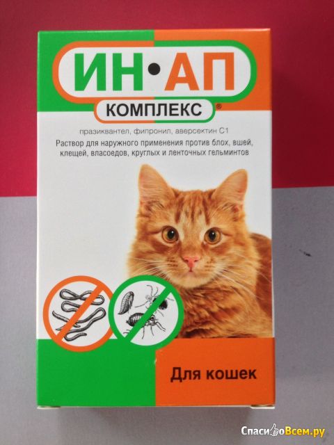 Раствор для наружного применения ИН-АП для кошек