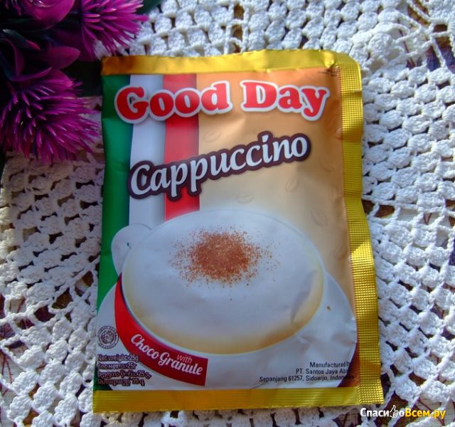 Кофе Good Day Cappuccino с шоколадной крошкой