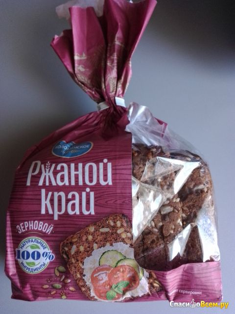 Хлеб  "Ржаной край" зерновой в нарезке Коломенское