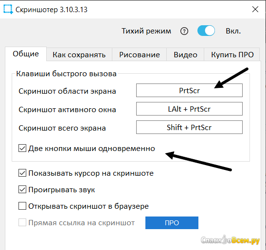 Программа Скриншотер.рф для Windows