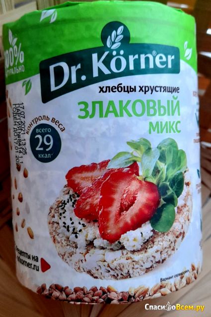 Хлебцы хрустящие Dr. Korner Злаковый микс