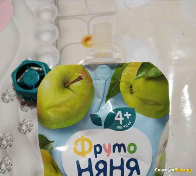 Пюре ФрутоНяня с яблоками в пакетиках