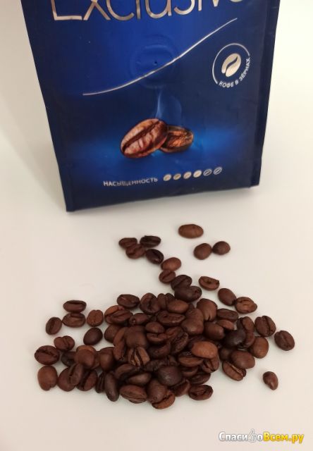 Кофе в зернах Tchibo Exclusive, арабика, робуста