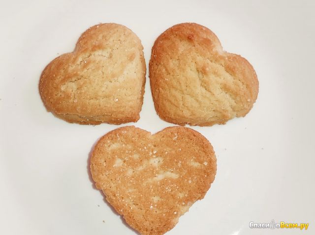 Печенье сдобное с сахарной обсыпкой "Сердца" Мак-Иваново