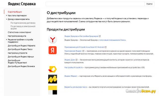 Онлайн-сервис Яндекс.Дистрибуция