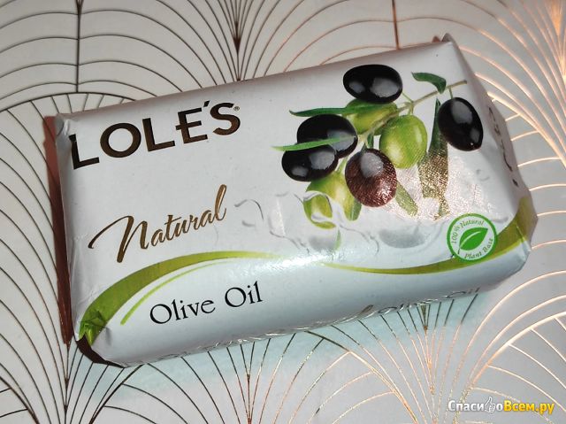 Мыло туалетное твердое LOLE'S натуральное Olive Oil