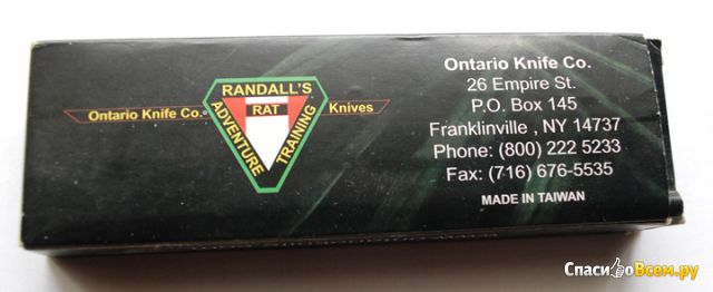 Складной нож Ontario RAT Folder Model 1