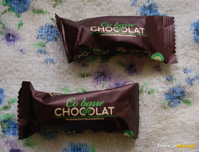 Конфеты мультизлаковые "Co barre de Chokolat" с кунжутом в темной глазури
