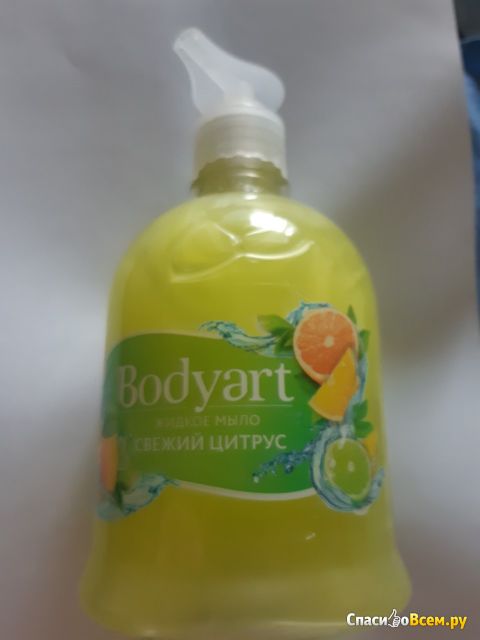 Жидкое мыло для рук Bodyart  "Свежий цитрус" с увлажняющим комплексом.