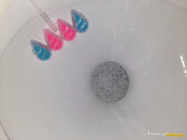 Подвесной очиститель унитаза "Туалетный Утенок" Цветочная фантазия