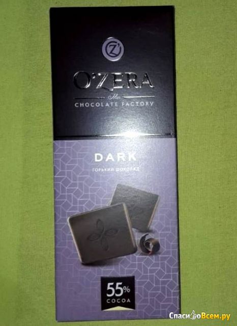 Горький шоколад O'Zera Dark 55%