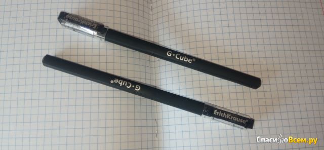 Чёрная гелевая ручка Erich Krause  «G-Cube»