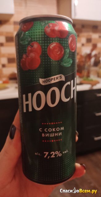 Напиток слабоалкогольный газированный Hooch со вкусом вишни 7.2%