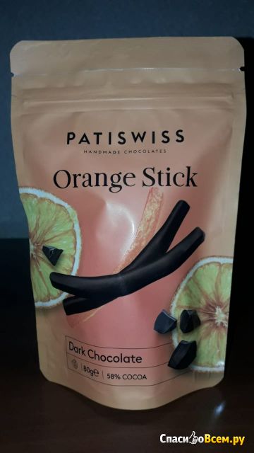 Апельсиновые цукаты в горьком шоколаде Patiswiss Артикул: 133264226