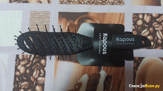 Эргономичная щётка для волос «Kapous» с покрытием Soft Touch Арт.1453