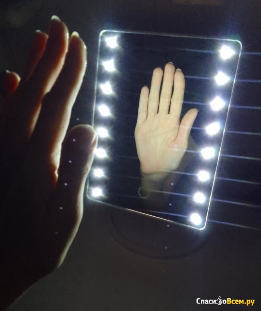 Зеркало с LED-подсветкой ЮниLook Артикул: 301-251 белое