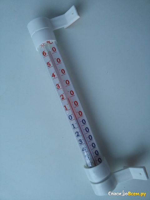 Термометр бытовой оконный на липучке стеклянный модель ТБ-216 "Престиж", Первый термометровый завод
