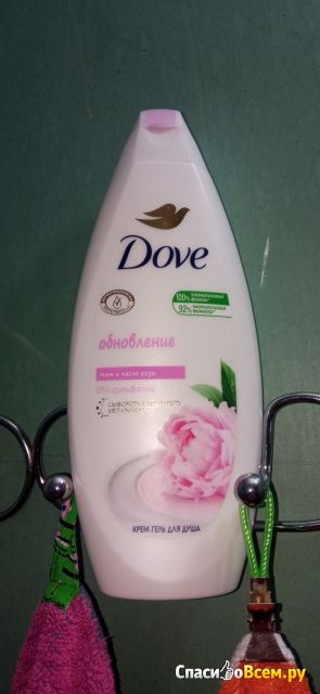 Крем-гель для душа Dove "Обновление" экстракт пиона и розовое масло