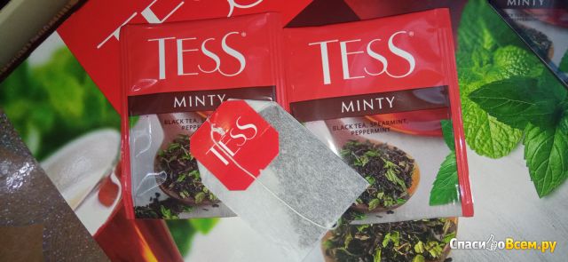 Чай черный в пакетиках Tess Minty