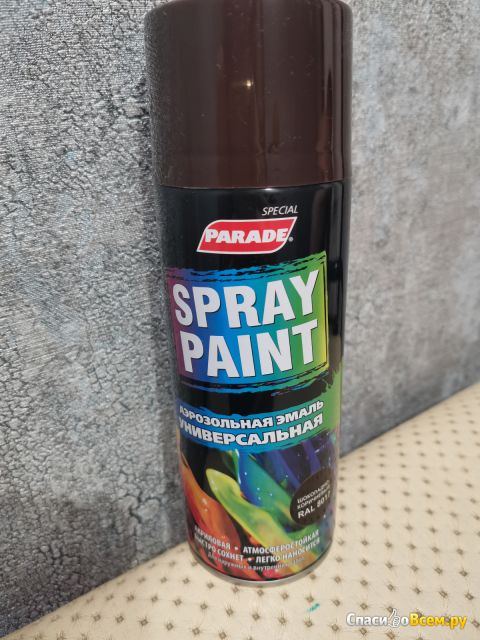 Универсальная аэрозольная эмаль Parade Spray paint шоколадно-коричневый