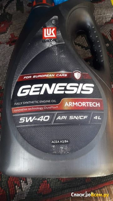Моторное масло Лукойл Genesis Armortech 5w40 SN/CF