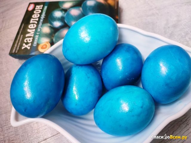 Набор для декорирования пасхальных яиц Хамелеон Синий "Домашняя кухня"